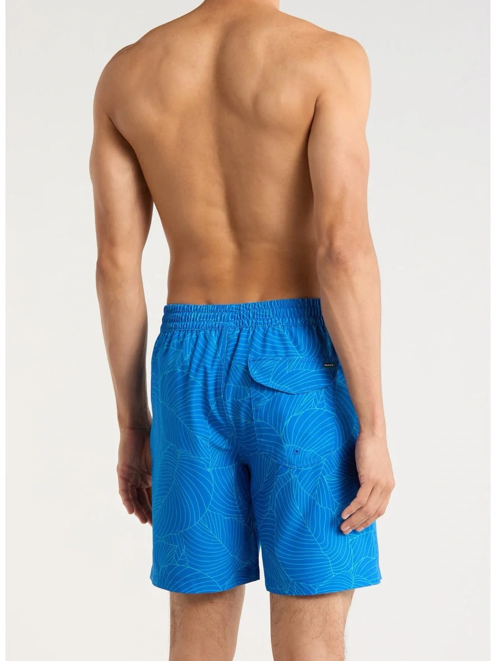 Hurley Men's Volley Hydro Swim Shorts Lined Elastic Waist Botanic Blue Size XL